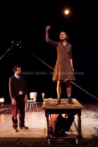" SISYPHSKI" - mise en scène: Thomas Piasecki, avec: Nicolas Cornille, Joseph Drouet, Marie Pavlus Smolarek, Sylvain Pottiez, Guillaume Hairaud. Du 03 au 06 mars 2010 au Théâtre de la Verrière à Lille - photographie © Frédéric Iovino