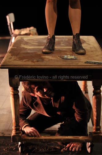 " SISYPHSKI" - mise en scène: Thomas Piasecki, avec: Nicolas Cornille, Joseph Drouet, Marie Pavlus Smolarek, Sylvain Pottiez, Guillaume Hairaud. Du 03 au 06 mars 2010 au Théâtre de la Verrière à Lille - photographie © Frédéric Iovino