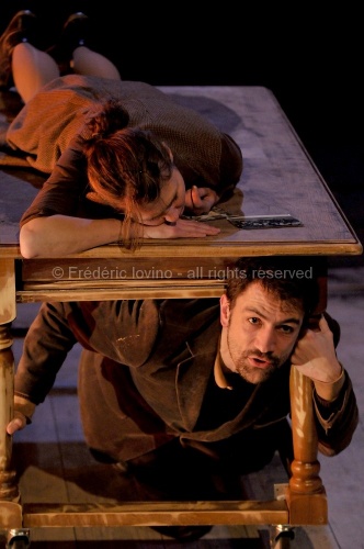 " SISYPHSKI" - mise en scène: Thomas Piasecki, avec: Nicolas Cornille, Joseph Drouet, Marie Pavlus Smolarek, Sylvain Pottiez, Guillaume Hairaud. Du 03 au 06 mars 2010 au Théâtre de la Verrière à Lille - photographie © Frédéric Iovino