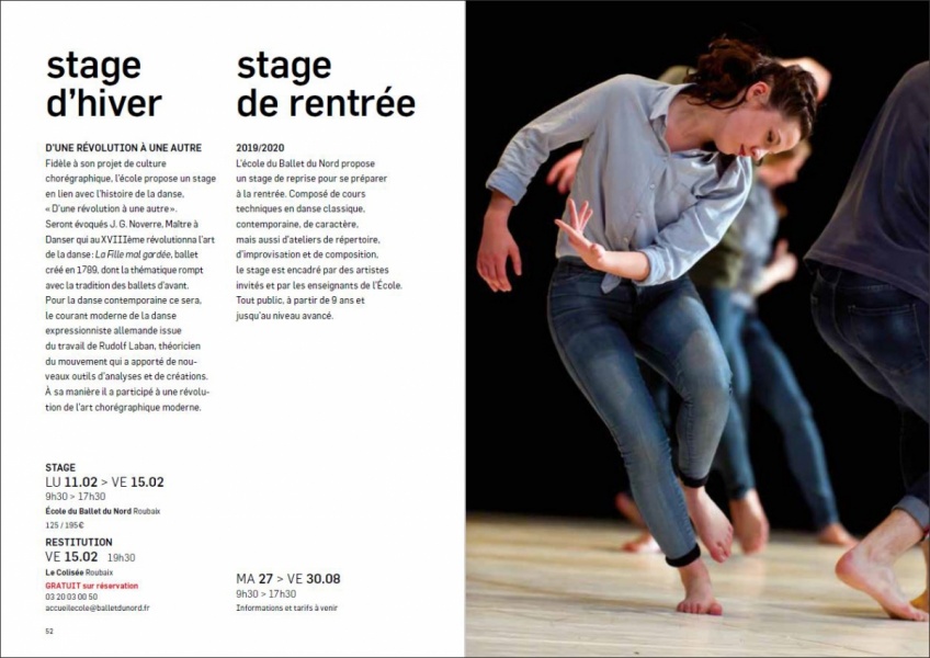 Programme Ballet du Nord janv-juin 2019 - photographie © Frédéric Iovino