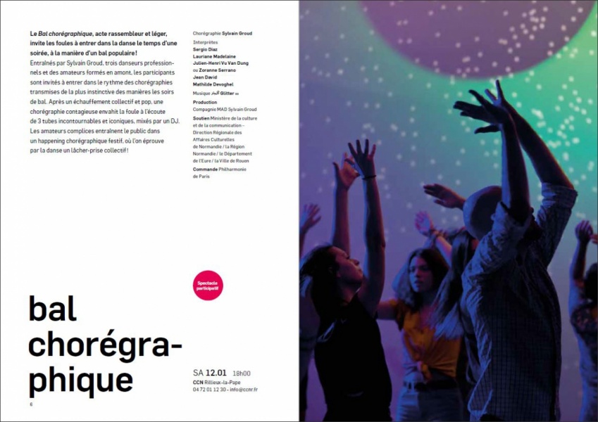 Programme Ballet du Nord janv-juin 2019 - photographie © Frédéric Iovino