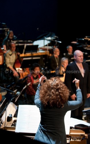 Orfeo 14 [vol. 1] suivi de La Querelle - Les 18 et 19 juin 2014 à l'opéra de Lille - Avec: Emmanuelle Haïm, François Deppe, Jean-François Sivadier,  Laura Claycomb, Rodrigo Ferreira, John Mark Ainsley - Orchestres: Le Concert d'Astrée et Ictus Ensemble - Photographie © Frédéric Iovino