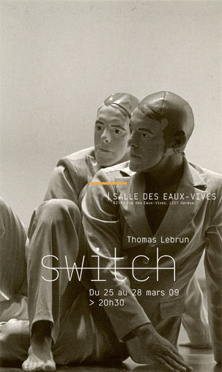 Affiche "Switch" Cie Illico / Thomas Lebrun © Frédéric Iovino