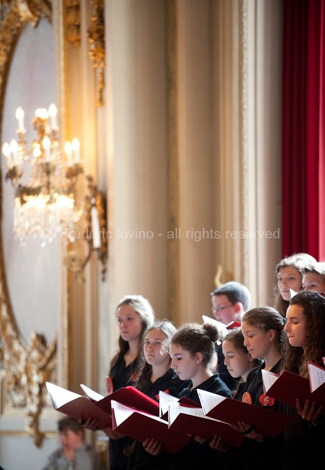 Happy day - Opéra de Lille - Journée européenne de l'opéra - Dimanche 10 mai 2015 - Avec : Jean-François Sivadier, la pré-maîtrise de Radio-France , le Choeur maîtrisien du conservatoire de Wasquehal, Pôle d'art vocal du conservatoire du pays de Montbéliard - photographie © Frédéric Iovino