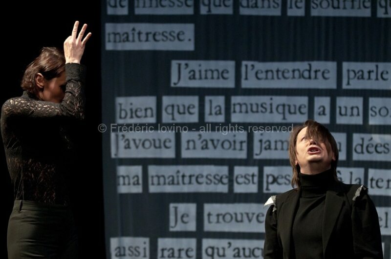 "Fous dans la foret - Shakespeare songs" - Conception : Cecile Garcia Fogel - avec Cecile Garcia Fogel (jeu et chant)Thierry Peala (jeu et chant)Pierrick Hardy (guitare et clarinette) - Theatre de L'ideal a Tourcoing le 24.05.2011 - photographie © Frédéric Iovino