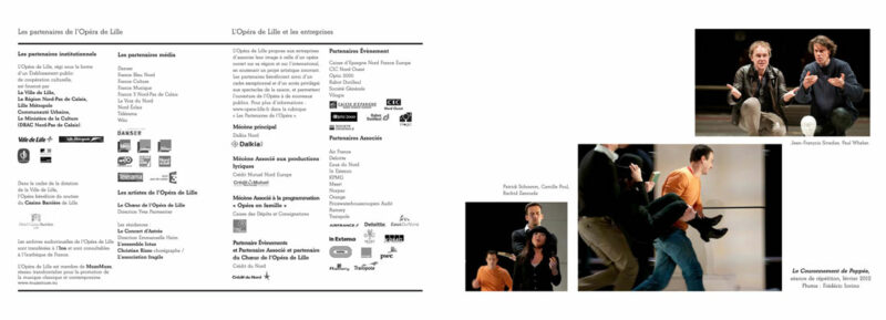 Programme Le couronnement de Poppée - Opéra de Lille - 2012 - photographies © Frédéric Iovino