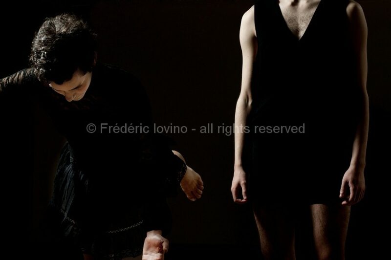 LIED BALLET (Thomas Lebrun, 2014)Répétition le 22 février 2014 au Théâtre National de Chaillot, ParisAvec Léa Scher, Maxime Camo - photographie © Frédéric Iovino