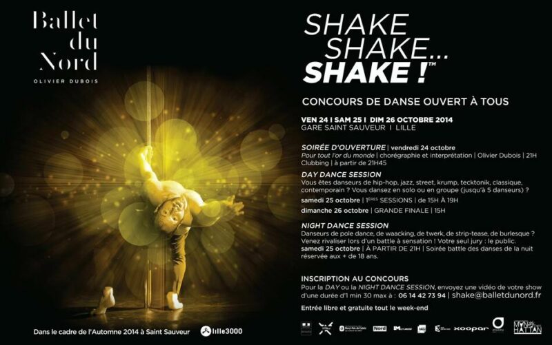 2014 - communication "Shake shake shake"-  Ballet du nord / Olivier Dubois  - photographie © Frédéric IOVINO