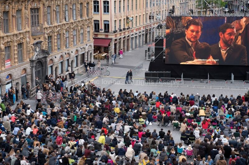 Retransmission live de Madama Butterfly sur écran géant - Le 02 juin 2015, Place du concert à Lille - photographie © Frédéric Iovino
