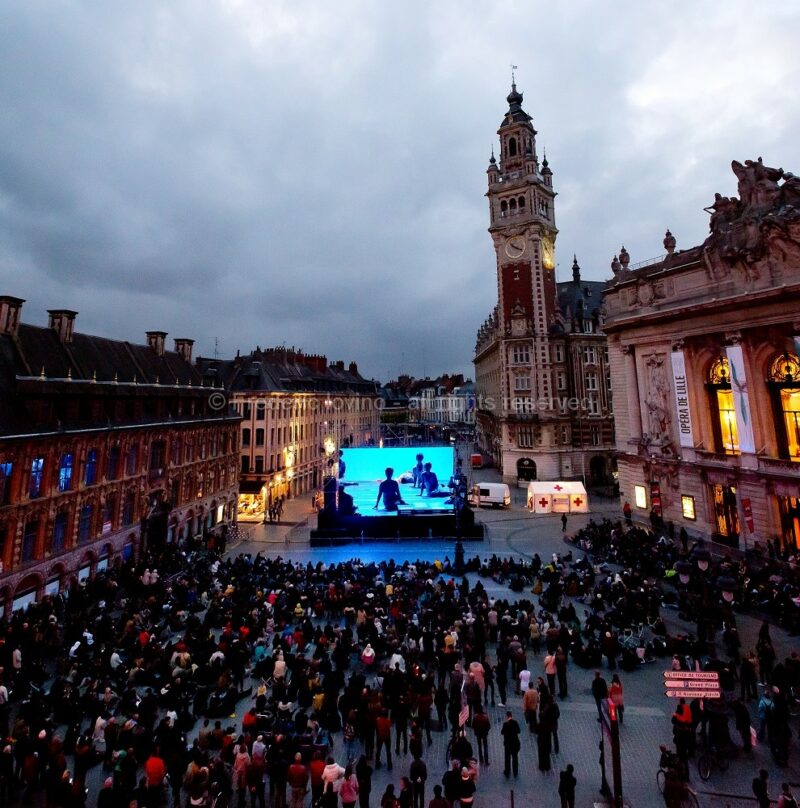 Retransmission live de Madama Butterfly sur écran géant - Le 02 juin 2015, Place du concert à Lille - photographie © Frédéric Iovino