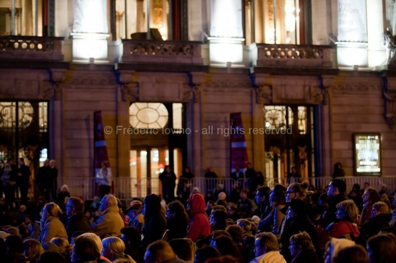 Retransmission live de Madama Butterfly sur écran géant - Le 02 juin 2015, Place du concert à Lille - photographie © Frédéric Iovino