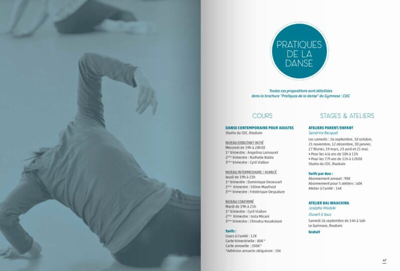 Programme saison 2015-2016 - Le Gymnase CDC Roubaix - photographie © Frédéric IOVINO