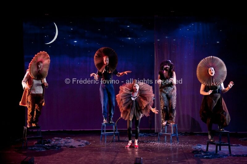 SIT OZFÅRS WYSR / Ensemble 101 & Macompagnie - Auteurs : Jeanne Béziers et Mike Solomon - Mise en Scène : Jeanne Béziers - Interprètes : Marie Perbost , Marie Picaut , Mike Solomon , Ryan Veillet et Mathieu Dubroca - photographies © Frédéric Iovino