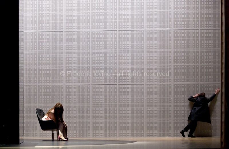 MARTA (Ludovic Lagadre, 2016) - Séance de répétition le 29 février 2016 à l'opéra de Lille - Opéra de Wolfgang Mitterer (né en 1958) - Mise en scène: Ludovic Lagarde - Direction musicale: Clement Power - Avec: Elsa Benoit, Georg Nigl, Hesse von den Steinen, Martin Mairinger, Tom Randle, Ensemble Ictus, Les Cris de Paris (ensemble vocal) - Photographie © Frédéric IOVINO