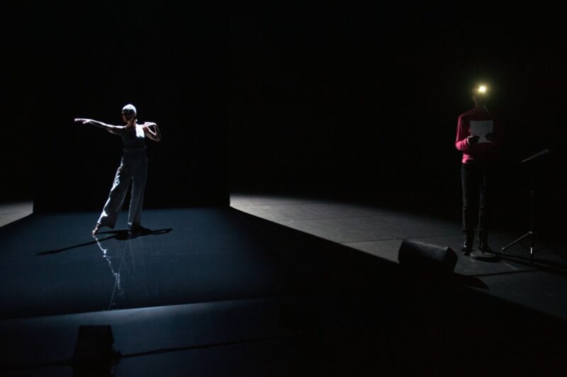 ROCKSTAR (Valeria Giuga / Cie Labkine)  Le 24 janvier 2020 à l'Atelier de Paris /CDCN, La Cartoucherie, Paris (75) -  Chorégraphie : Valeria Giuga - Danse : Noëlle Simonet - Textes, voix, création sonore : Jean-Michel Espitallier - Création sonore : Anne-James Chaton - photographie ©F.IOVINO