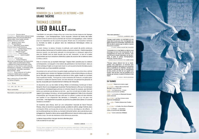 Programme CCNT saison 2014-2015 - photographie © Frédéric Iovino