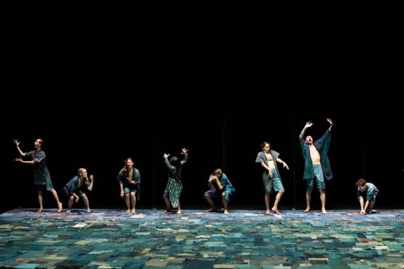 ILS N’ONT RIEN VU (Thomas Lebrun, 2019) . Les 1er et 03 juin 2019 à Tours au Théâtre Olympia, CDN, dans le cadre du festival Tours d’Horizons. Chorégraphie: Thomas Lebrun. Interprétation: Maxime Camo, Raphaël Cottin, Anne-Emmanuelle Deroo, Karima El Amrani, Akiko Kajihara, Anne-Sophie Lancelin, Matthieu Patarozzi, Léa Scher, Yohann Têté. Photographie © Frédéric IOVINO