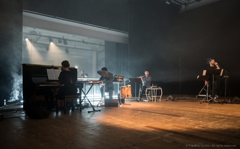 Sortie de résidence du Collectif Meute à l'Opéra de Lille le 25 juin 2022 : présentation de "(Eine) Winterrise". Photographie : FREDERIC IOVINO