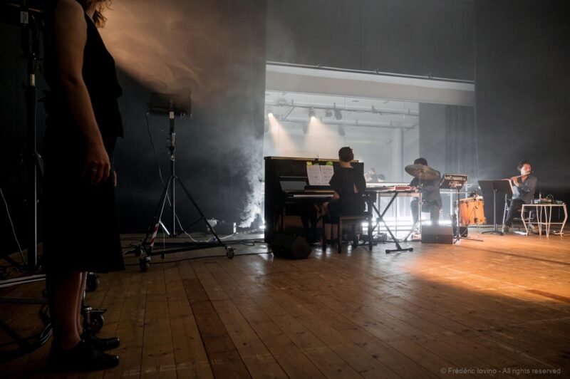 Sortie de résidence du Collectif Meute à l'Opéra de Lille le 25 juin 2022 : présentation de "(Eine) Winterrise". Photographie : FREDERIC IOVINO