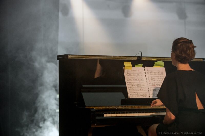 Sortie de résidence du Collectif Meute à l'Opéra de Lille le 25 juin 2022 : présentation de "(Eine) Winterrise". Photographie : FREDERIC IOVINO