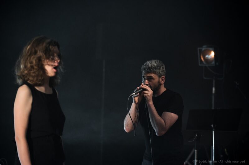 Sortie de résidence du Collectif Meute à l'Opéra de Lille le 25 juin 2022 : présentation de "(Eine) Winterrise". Photographie : FREDERIC IOVINO