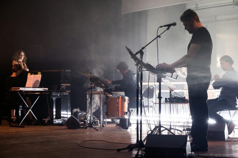 Sortie de résidence du Collectif Meute à l'Opéra de Lille le 25 juin 2022 : présentation de "(Eine) Winterrise". Photographie : FREDERIC IOVINO