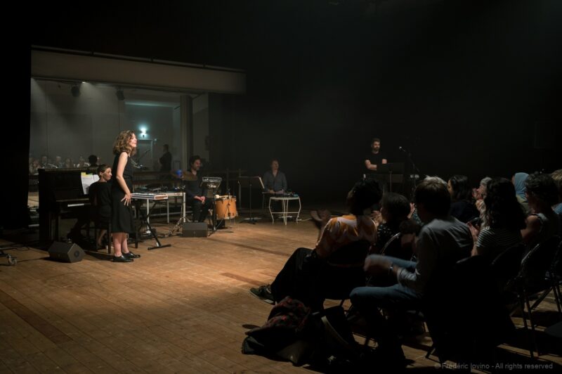 Sortie de résidence du Collectif Meute à l'Opéra de Lille le 25 juin 2022 : présentation de "(Eine) Winterrise". Photographie : FREDERIC IOVINO